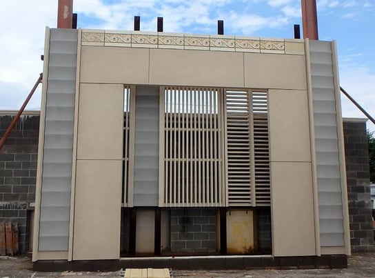 Chamberlin's front shot of salvaged building in Oklahoma City