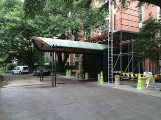 View of the entrance for the Hallmark building