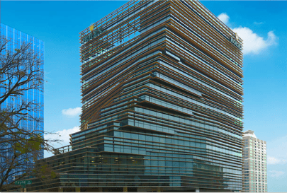 The new Rolex building in Dallas, Texas