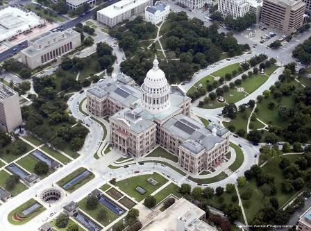 Chamberlin - Aerial view of the Texas state capital