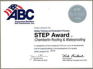 Chamberlin - 2010 Step award