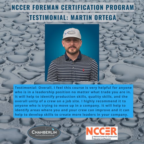 NCCER Foreman Testimonial Martin Ortega