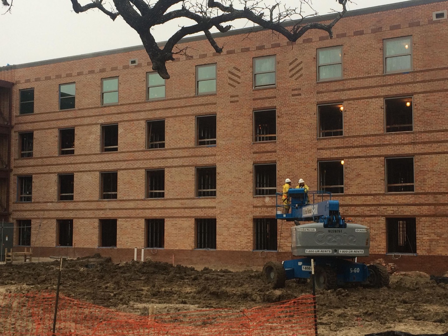 Chamberlin crews secured bricks